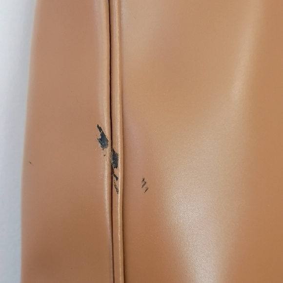 Vintage Furla Tan Leather Shoulder Bag Large Tote Purse Authentic vintage - Picture 12 of 16